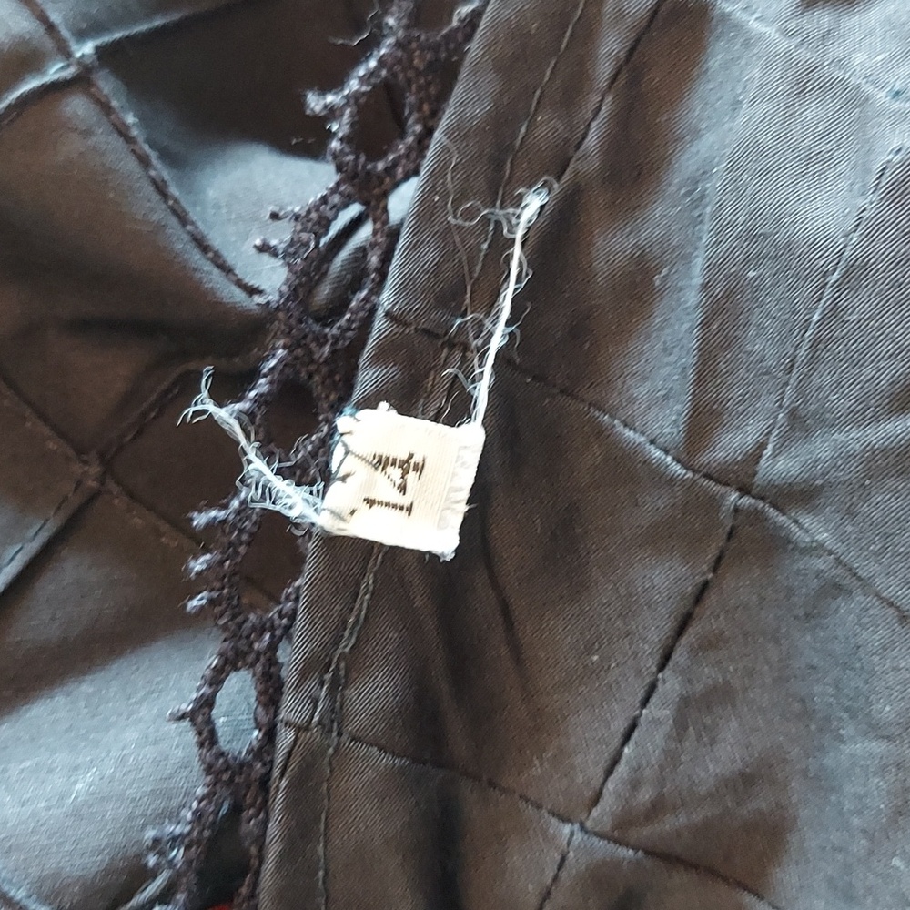 VINTAGE - 14 - Black Maxi Dress with Colorful Embroidery - Picture 7 of 7